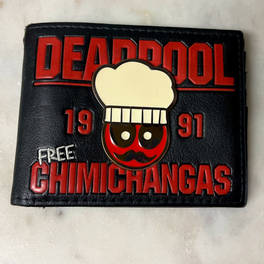 Deadpool Marvel black & Red wallet chimichangas